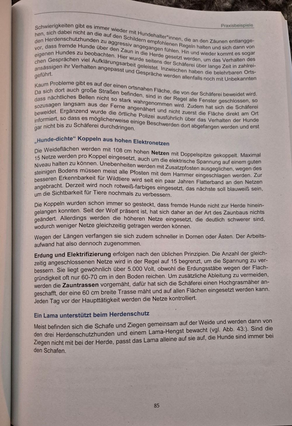 Herdenschutz in der Praxis85