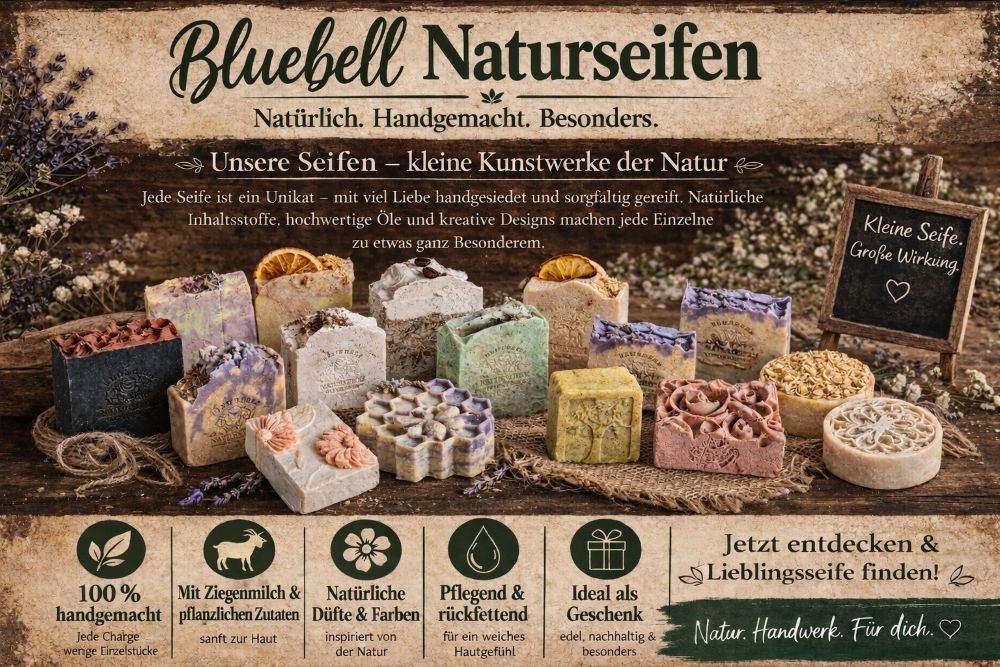 Bio Naturseifen aus Ziegenmilch oder Schafmilch